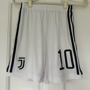 Boys’ Adidas Juventus White and Black Shorts